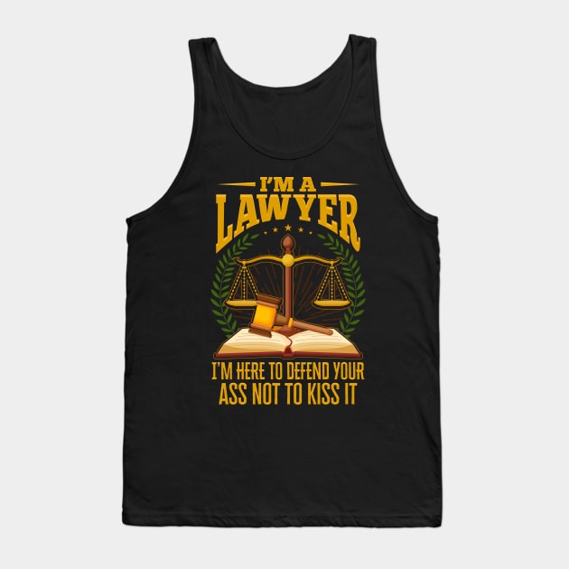 Im a Lawyer Funny Quote Gift Tank Top by aneisha